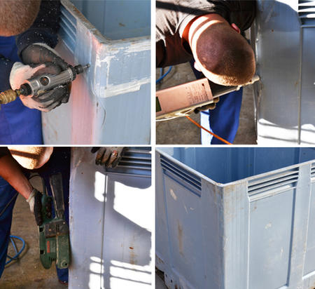 Nuevo servicio de reparación de contenedores y palets de plástico